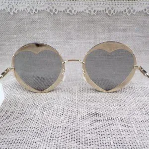 Carolina Herrera Heart Cut Out Shades, Round Rimless Stainless Steel Unique Y2K Carolina Herrera | Accessories | Carolina Herrera Heart Cut  main image 2